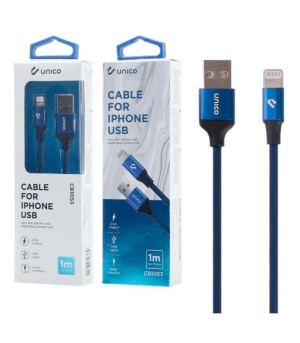 Cable de carga para Iphone trenzado de aluminio 1M