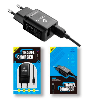 Mini cargador Doble Micro USB de viaje con cable